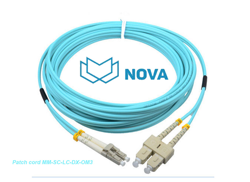 dây nhảy quang chuẩn SC-LC/UPC Mutil Mode  OM3 dài 20m chính hãng NovaLink